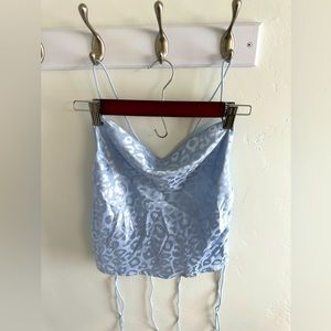 Light Blue Crop Top